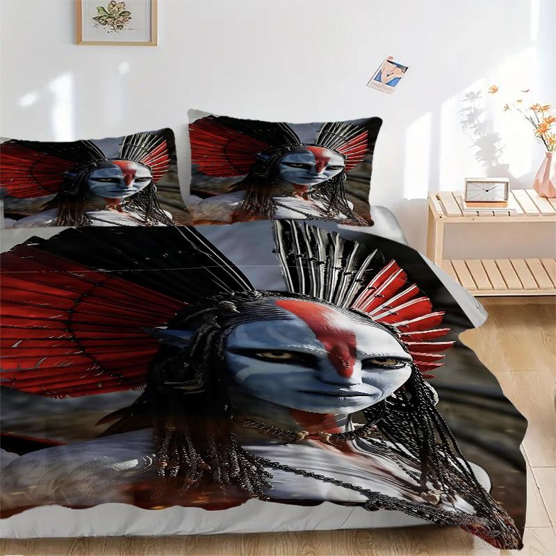 Alien Warrior Fantasy Art Print 3Pcs Bedding Setduvet Cover With 2 Bedropillowcase Home Birthday Gift