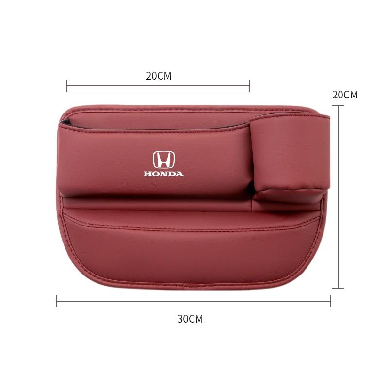 CMEAH1 Car Seat Gap Organizer Multifunction Storage Box Cup Holder For Honda Civic Fit Jazz Accord Pilot CRV Odyssey Passport City