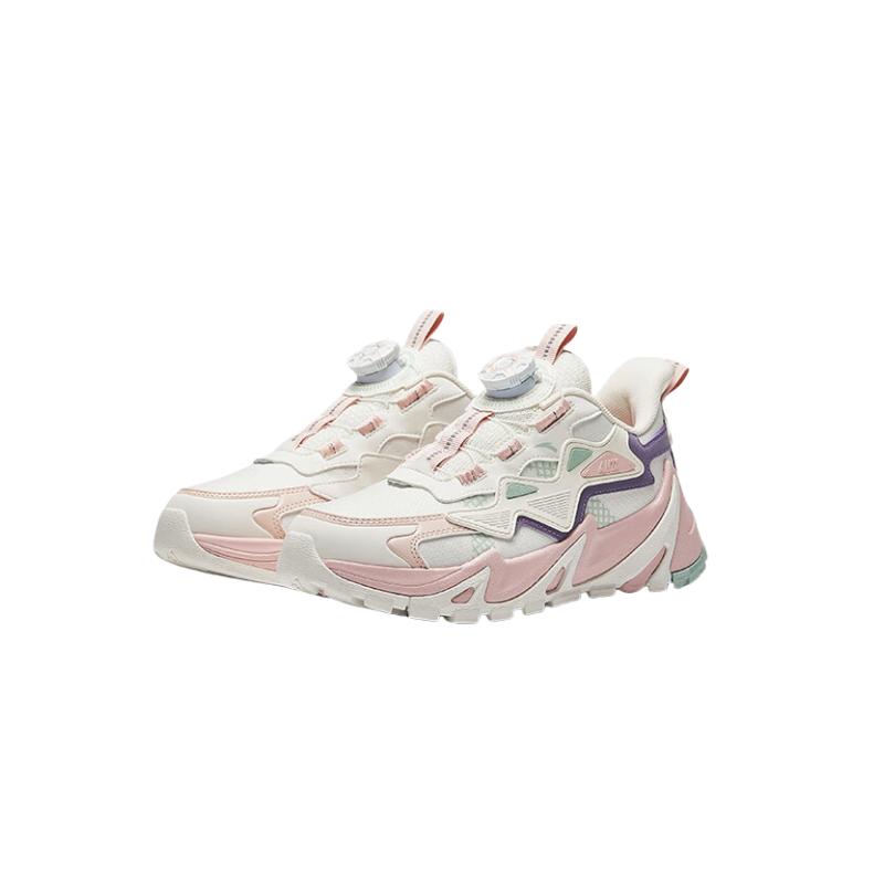 Anta Kids Synthetic Leather Fabric Resilient Shock Absorption Low-Top Casual Shoes Kids sneakers A22438811-1