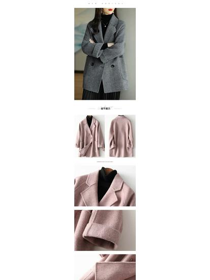 2025 Spring/Autumn Korean Style Loose Slimming Casual Women's Woolen Coat