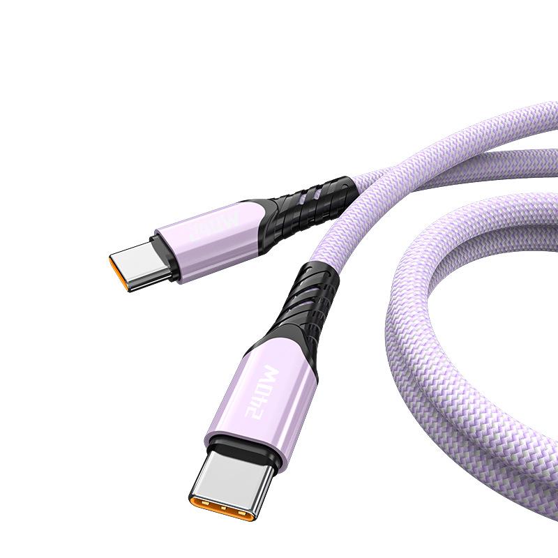 Dual Type-C 240W Fast Charging Cable for Apple 16/17, Huawei Laptops, and Car Use (PD Compatible)