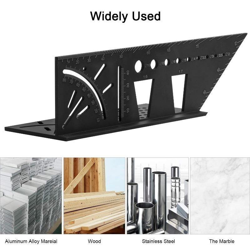 Measuring Tool Made of Olastic, Multifunctional Plastic Angle Gauge Woodworking Tools for Engineers Carpenters