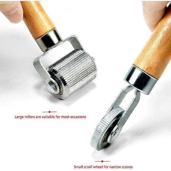 Car Sound Deadening Roller (2PCS, Width: 1.69In & 0.24In), Extremely Smooth Sound Ulation Roller Metal, Noise Deadening Car Sound Ulation Tool