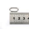 100Pcs Stainless Steel Oval Split Rings Swivel Snap Fishing Tackle Connector(10x19mm)
