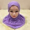 Jersey Material Girls Hijab Flower Design Islamic Headscarf Head Wrap Kids Hijab  Eid