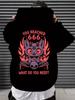 Black Hoodie Fashion New Arrivals with Letter Cartoon Elets and Digital Printings Loose Fit Casual HipHop Style for Fall Winter Lo