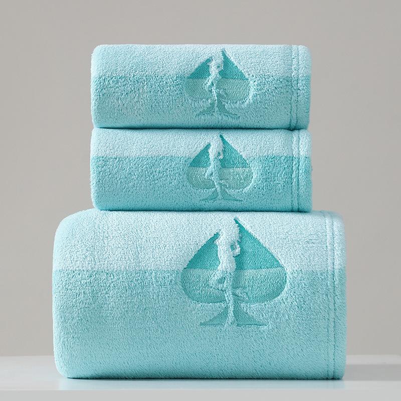 1  PC Coral Velvet Towel Bath Towel Set of High-end Thickened Water Absorption Is Not Easy To Lose Hair Fast Drying Bath Towel Towel
