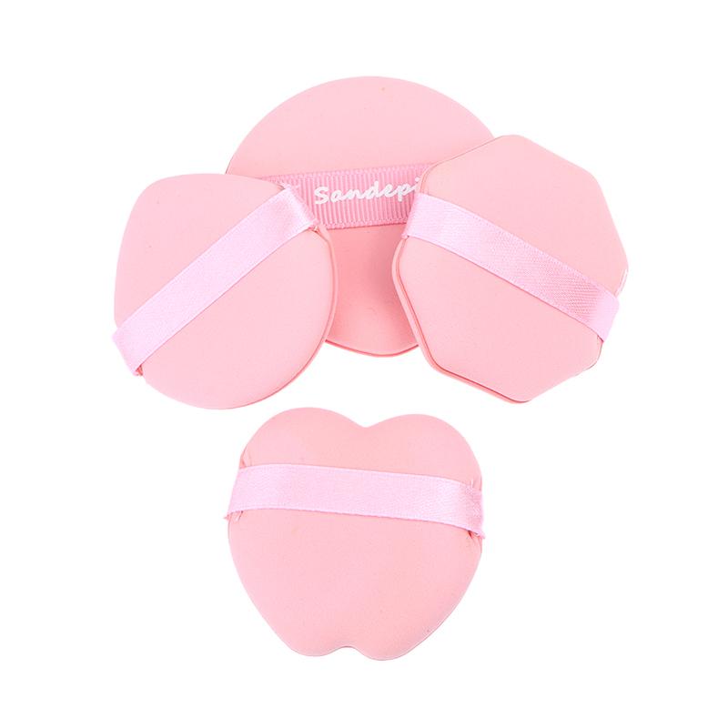 1/4Pcs Strawberry Cookie Puff Professional Air Cushion Puff Concealer Foundation Puffs Wet And Dry Use Puff Makeup Sponge