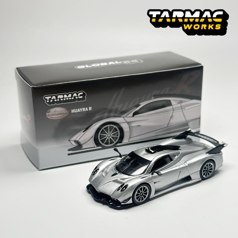 

TW 1:64 Tarmac Works Pagani Huayra R Satin Silver Chase alloy car model