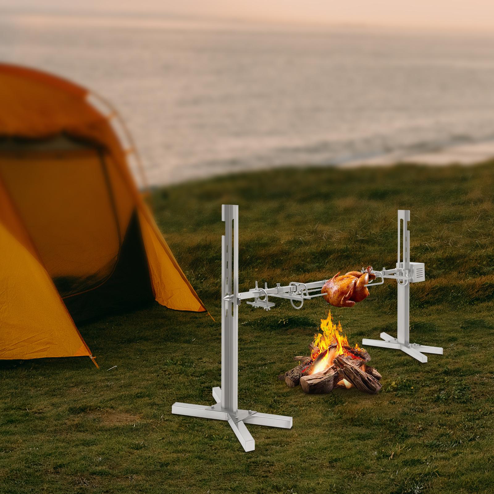 

Outdoor Electric Grill, 110V Stainless Steel BBQ Grill, Silver Compact Grill for Patio & Camping, 25W 60Hz, 40kg Load Capacity серебряный