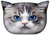 Bertoni Decorative Pillow "Luna the Cat" 30×45 Cm - Velvet, Cat Print, Anti-allergic Insert