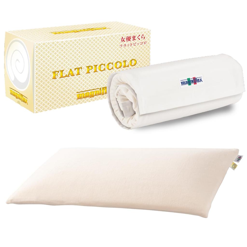 Maniflex Flat Piccolo A pillow that firmly supports the cervical vertebrae and prevents neck wrinkles even at a low Also known as the Medium size of