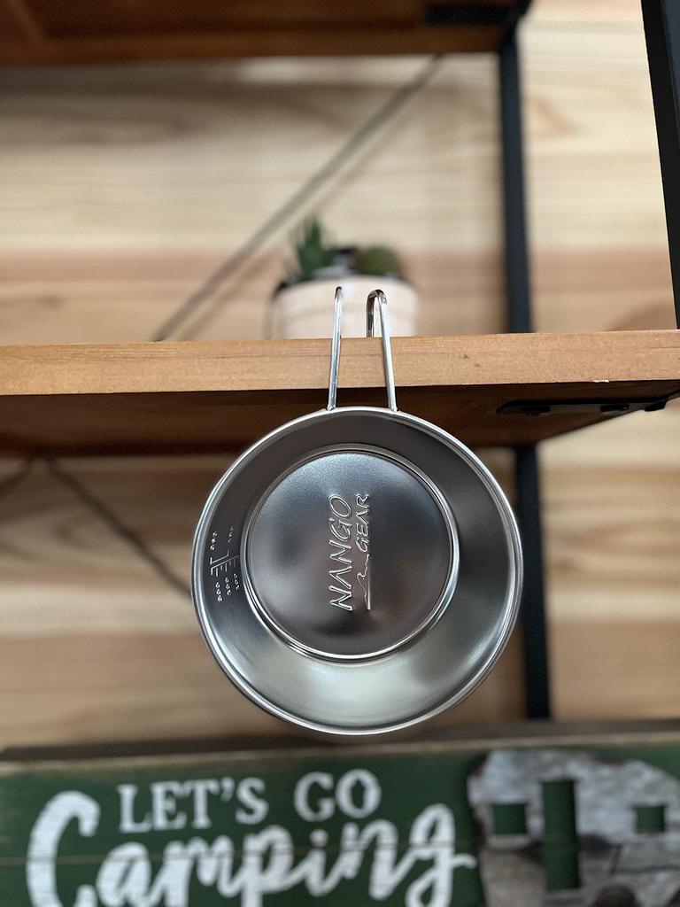 [Amazon.co.jp Exclusive] NANGOGEAR (Nanko Camping Gear) Deep Sierra Cup, Stainless Steel #450, 2-Piece Set, 18-8 Stainless Steel, 21117 (S-360-2P)