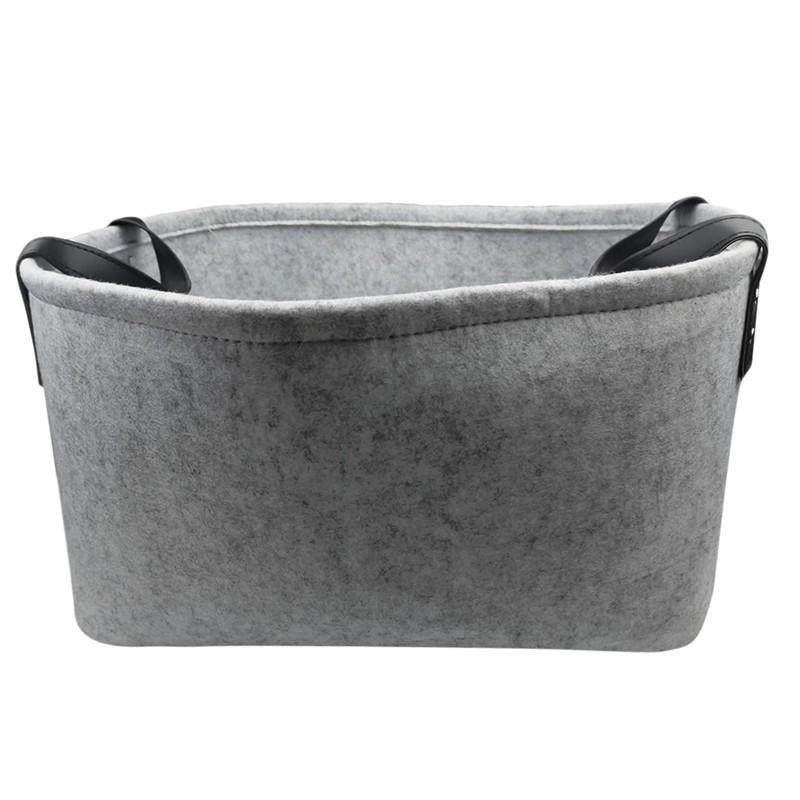 Cestas de Almacenamiento de Fieltro de Lana de Alta Calidad Cesta Plegable para Juguetes y Ropa Sucia Soporte para Juguetes Sucios Bolsa de Almacenamiento
