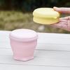Drinking Cup with Lid and Carrying Strap Dishwasher Safe Silicone Drinkware For Sports And Everyday Use