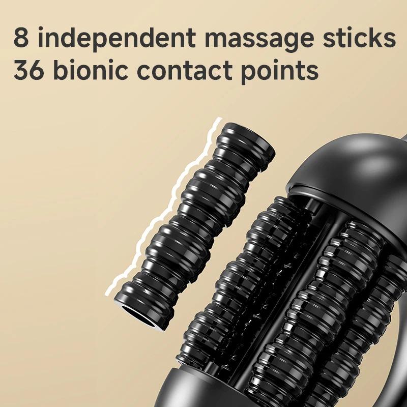 Roller Massager – Full Body Deep Muscle Massage Tool, Type-C Rechargeable, 2000mAh, for Shoulder Back Leg Foot