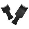 YCOC-6Pcs Long Hair Highlighting Sectioning Board Barber Flat Top Paddle Board Comb (Black)