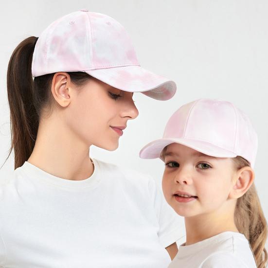 Kids Baseball Cap Girls Ponytail Hat Adjustable Golf Hat for Toddlers Girls Boys Outdoor Sun Protection Hat for Sports Beach