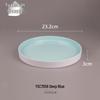 Creative Solid Color Melamine Plate – Faux Porcelain Round Tableware for Home or Hotel Use
