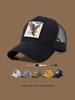 Women Trucker Cap With Eagle Embroidery & Applique - Suitable For Daily Casual Wear, Sportss And Sun Protection For Men And