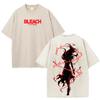 BLEACH Anime Orihime Inoue T-shirt Fashion Vintage Washed Oversized T Shirt Men Women Clothing Short Sleeve 100% Cotton Tee Top