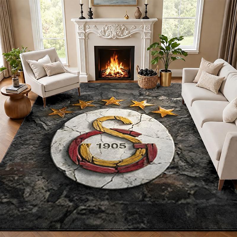 Galatasaray Carpet Door Mat for Living Room or Bedroom Protective Mat Under Chair Office Decoration Christmas Gift Birthday Present