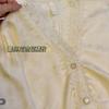 1011 spring and autumn new ice silk pajamas women's jacquard long-sleeved trousers thin court style high-end loungewear set