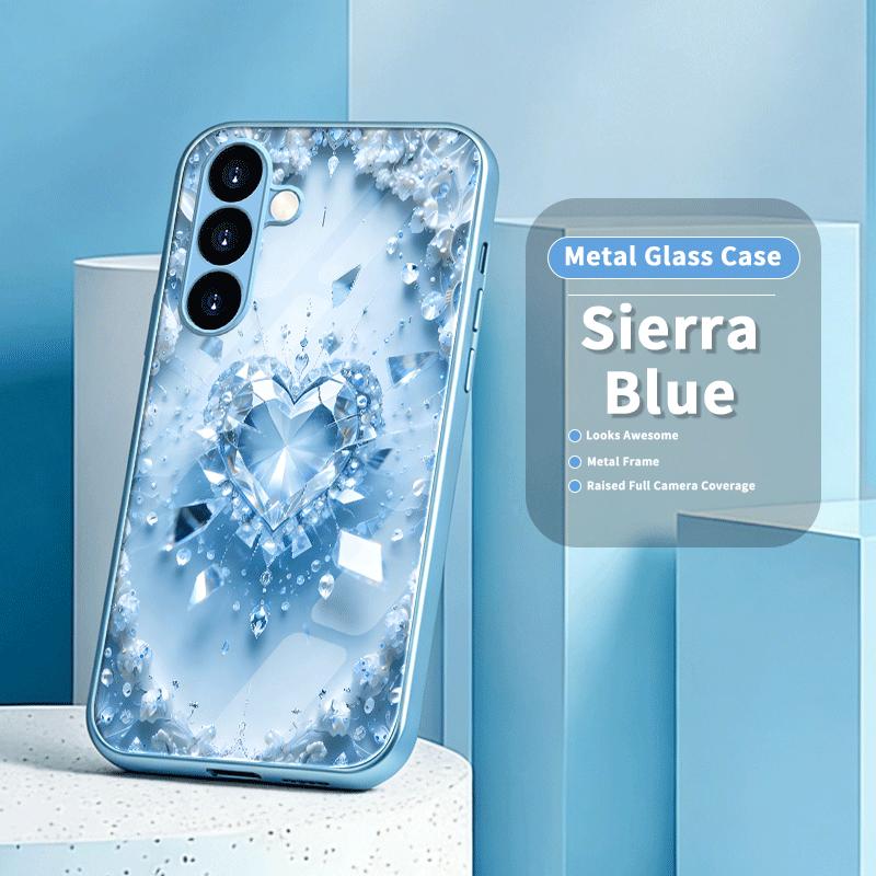 Diamond love Hot-selling Exquisite Beautiful PhoneCase Glass PhoneCase for Samsung Galaxy S26 S25 S24 S23 S22 S21 FE Ultra Plus