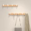 Walnut wood clothes hanging hook without punching wall hanging cap holder door hanging hook key hook key holder wall