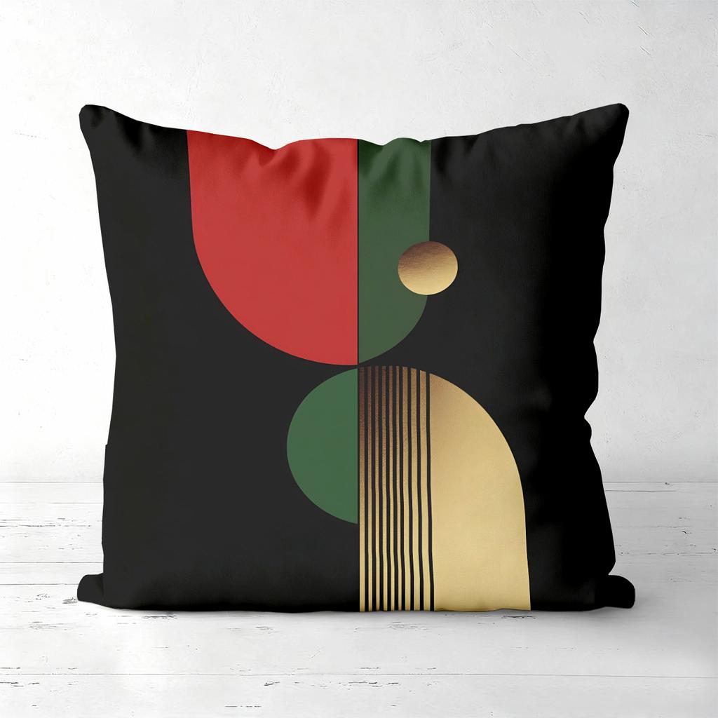 Mid Century Modern Geometric Abstract Throw Pillow Covers Pattern Cushion Cover Suitable For Sofa Bedroom Car Pillow Cover