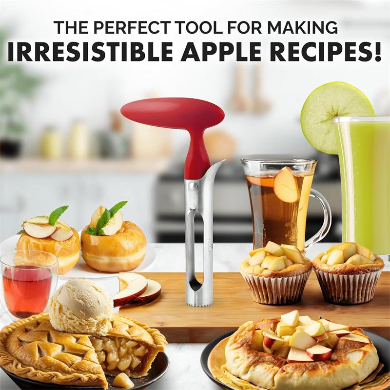 Premium Apple Corer and Slicer Tool Fruit Remover Pear Bell Pepper Coconut Pineapple Durable Kitchen Tool Portable App Cutter