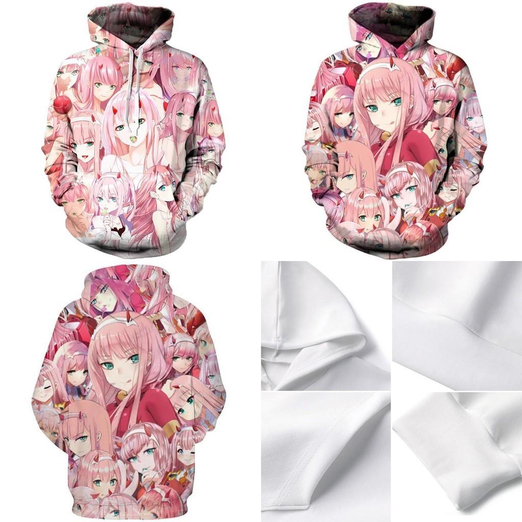 Cozy And Stylish Anime Darling In The Franxx Zero Two Pattern Unisex Hoodie