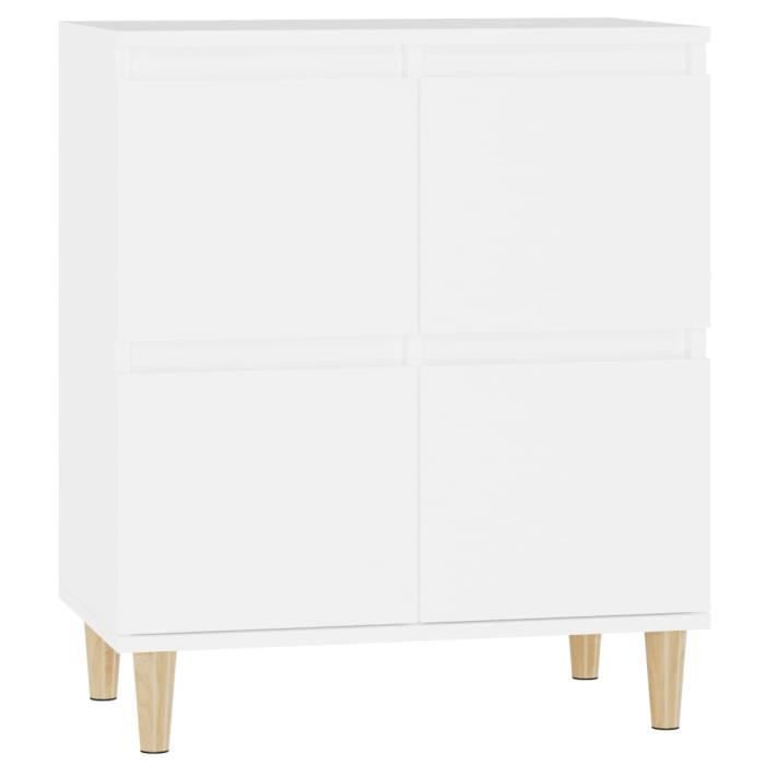 VidaXL Buffet Blanc 60x35x70 cm Bois d'ingénierie 821156