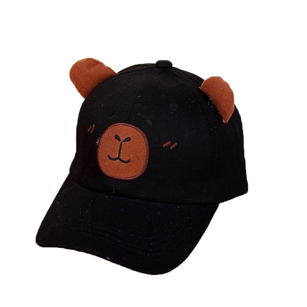 

Cotton Capybara Peaked Cap Thin Baby Sunscreen Hat Adjustable Children Baseball Hat Sun Visor чёрный