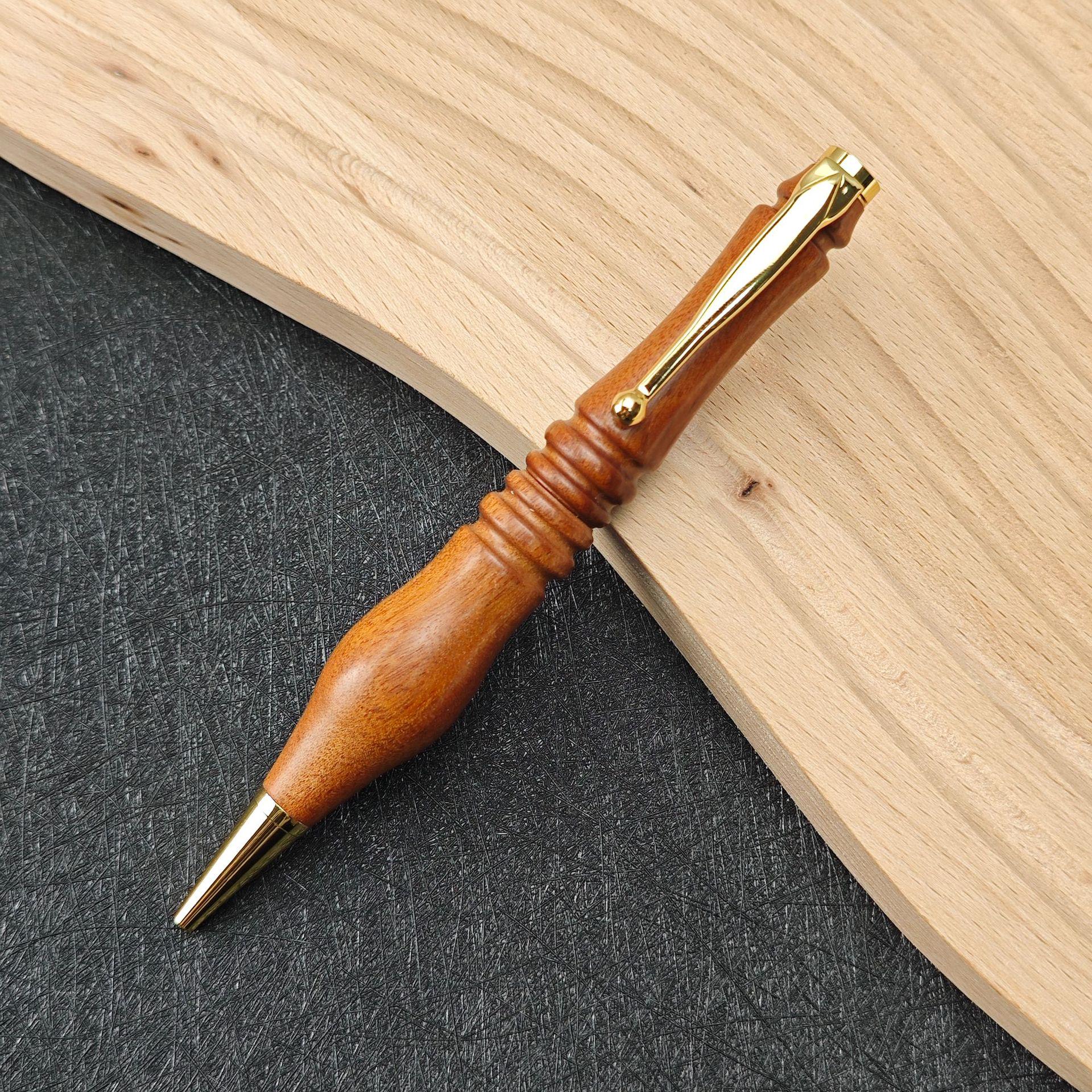 Rosewood Bamboo Click Ballpoint Pen - Creative Gift with Bamboo Wood Material
