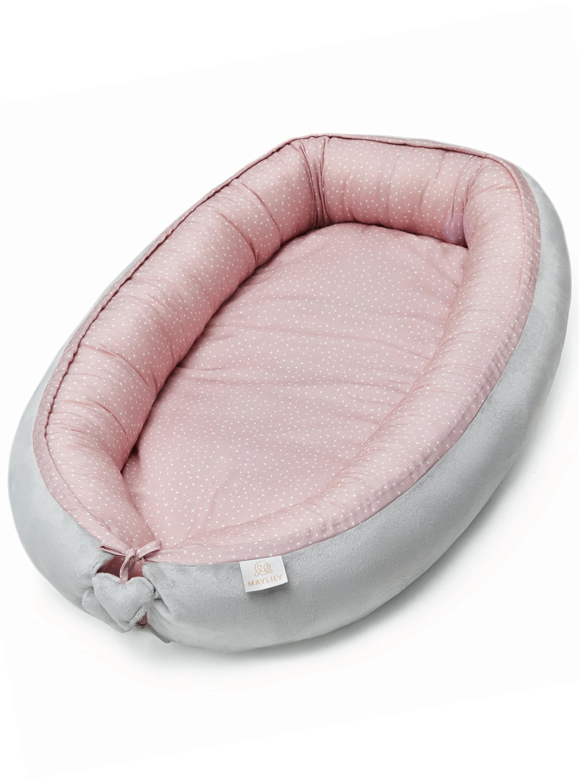 

Официальное японское детское гнездышко Kufan Baby [Дистрибьютор MAYLILY] Кровать в кровати (Каменно-розовый, Гнездо)