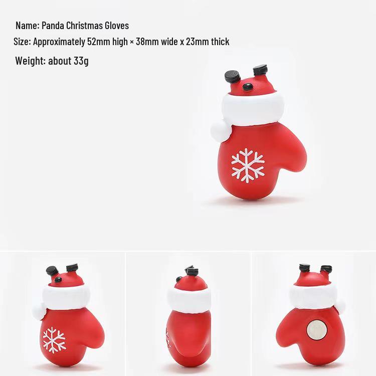 3D Nordic Santa & Reindeer Christmas Refrigerator Magnets
