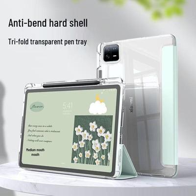 Xiaomi Pad 7/7 Pro Hülle mit Stifthalter, Kompatibel mit Redmi SE 11-Zoll, Transparente Acrylschale 6sPro