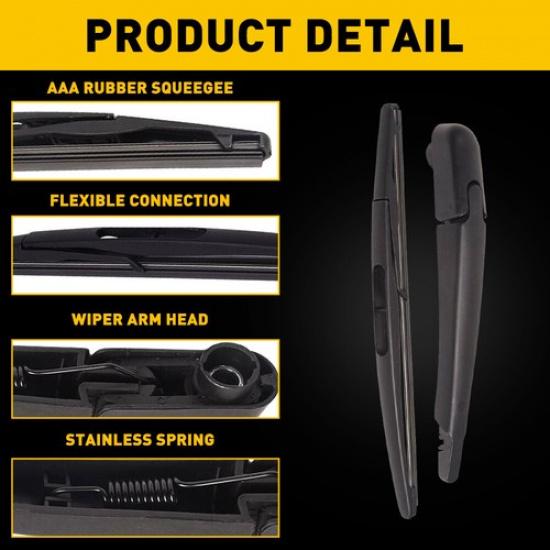 KIT Rear Pair Wiper Arm & Blade For 2012-18 Sonic Hatchback 2012-18 Sonic Sedan