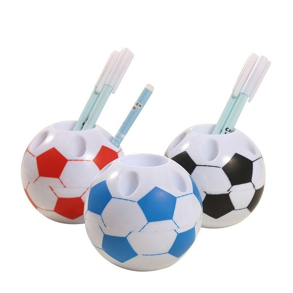 Kreativer Stiftehalter Fußballform Kunst-Stifteaufbewahrung Behälter Süßer Schreibwarenbehälter Kinder
