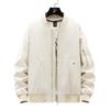 Spring and Autumn Trend Hong Kong Style Men's Clothing Handsome Baseball Collar Flight Jacket Fat Men's Fattened Large Size Loose Casual Jacket