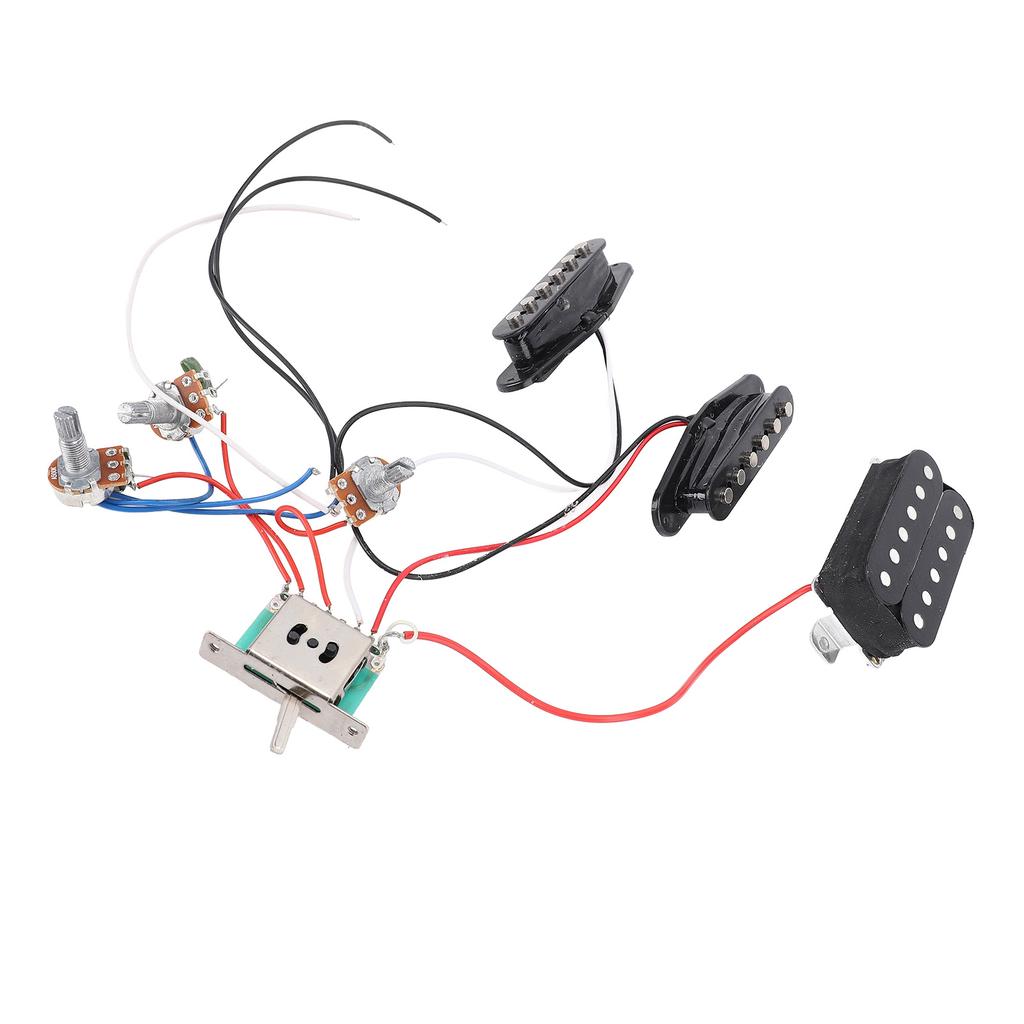 Electric Guitar Pickup with Tone Volume Harness Double Coil Open Style Humbucker Pickup Set