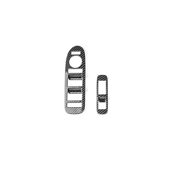 Interior Accessories Carbon Fiber Window Lift Switch Button Frame Trim Cover For Hyundai IONIQ 9 2025 2026 Car Supplies