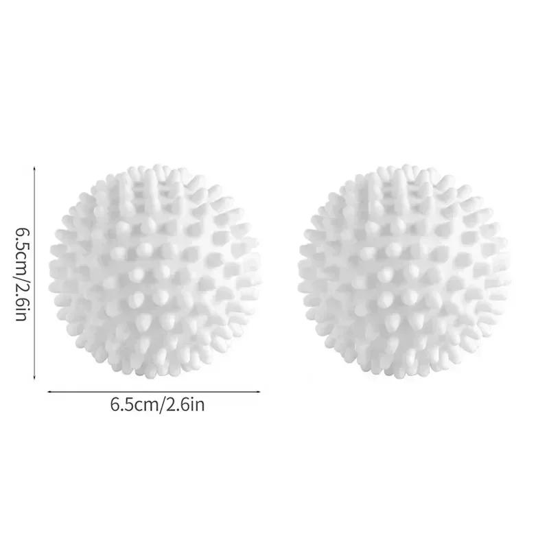 3/2/1pcs Reusable Laundry Balls PVC Dryer Ball Washing Machine Fabric Softener Clothes Cleaning Tool