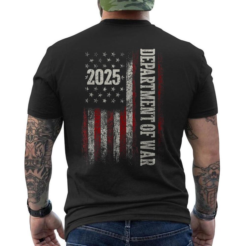 

Department of War Established 2025 Re-Established ON BACK Unisex T-Shirt M