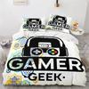 Gaming Bedding Set Twin Full Size Kids Gamepad Duvet Cover For Boys Girl Bedroom Decor Polyester Game Controller Comforter Cover