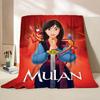 Disney Mulan Flannel Throw Blankets for Bed Sofa Home Bedroom Office Travel Children's Cover Blanket Kids Winter Warm Soft Gifts