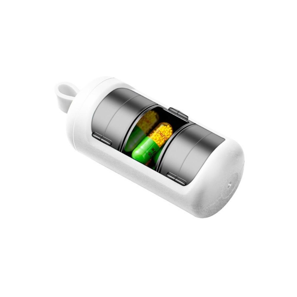 

Plastic Tablet Storage Container 3 Grids Medicines Dispenser Box Mini Pill Case