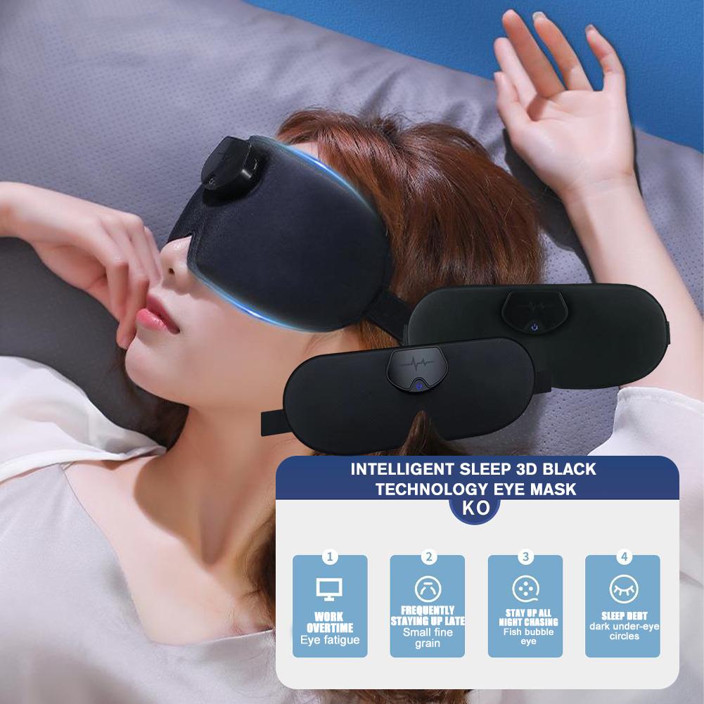 2026 Intelligent Massage Eye Mask Four Vibration Levels Relieves Fatigue   Light-blocking Sleeping Eye Mask Head Massage Device Relieve Fatigue Gifts