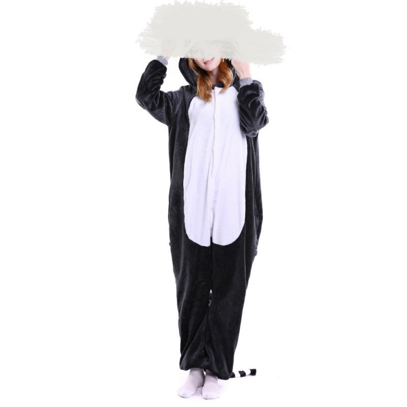 

Парная осенне-зимняя теплая фланелевая домашняя одежда комбинезон с изображением животных из мультфильмов унисекс милая домашняя одежда S киноварь